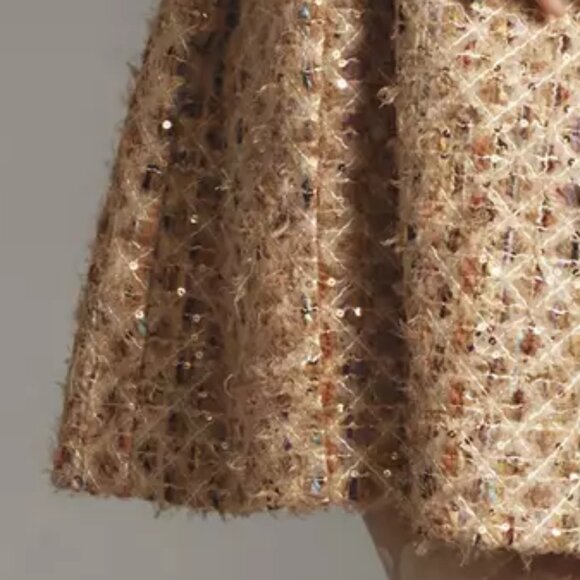 Anthropologie Maeve Tweed Fit & Flare Mini Dress - Picture 5 of 5